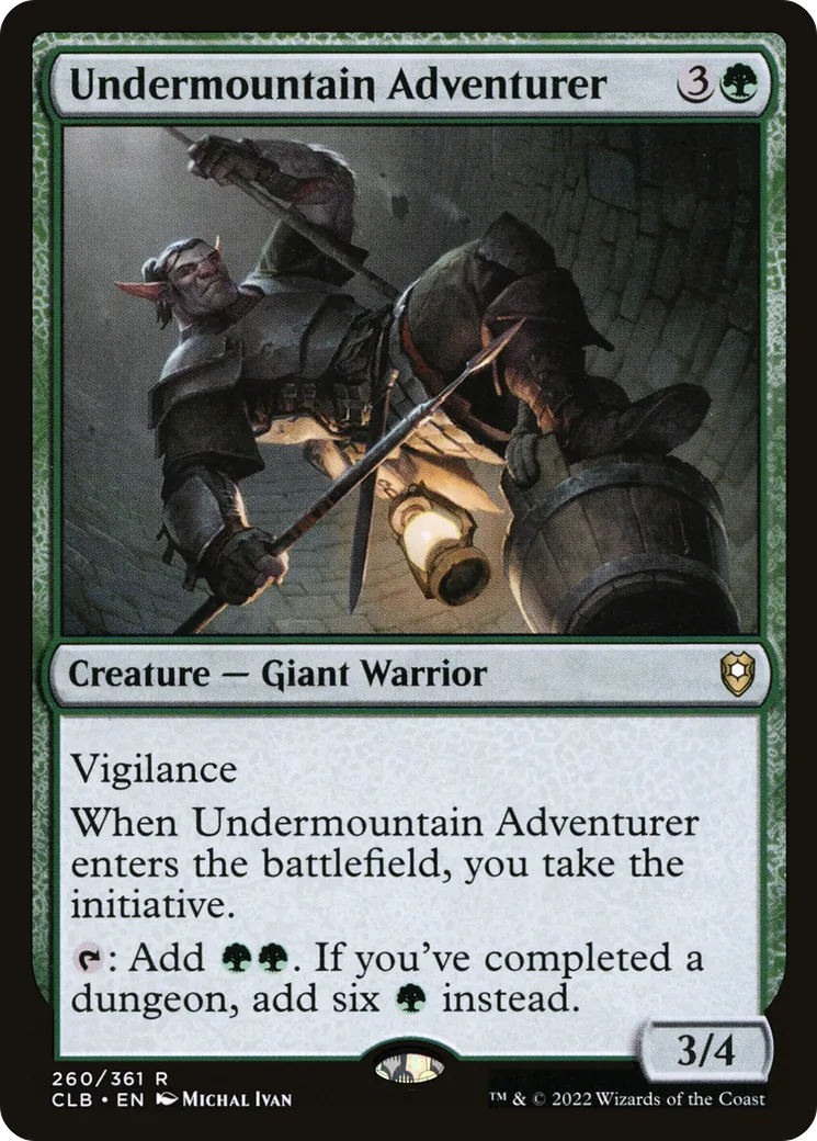 Aventurier de Montprofond — Commander Legends: Battle for Baldur's Gate — Magic: The Gathering