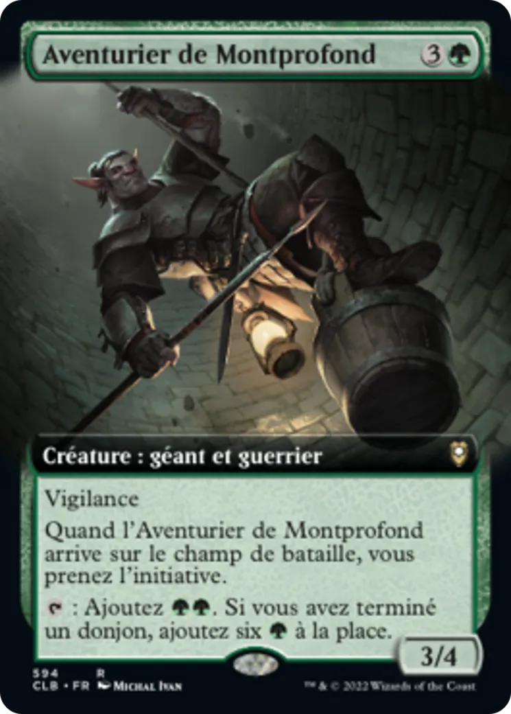 Aventurier de Montprofond — Commander Legends: Battle for Baldur's Gate — Magic: The Gathering