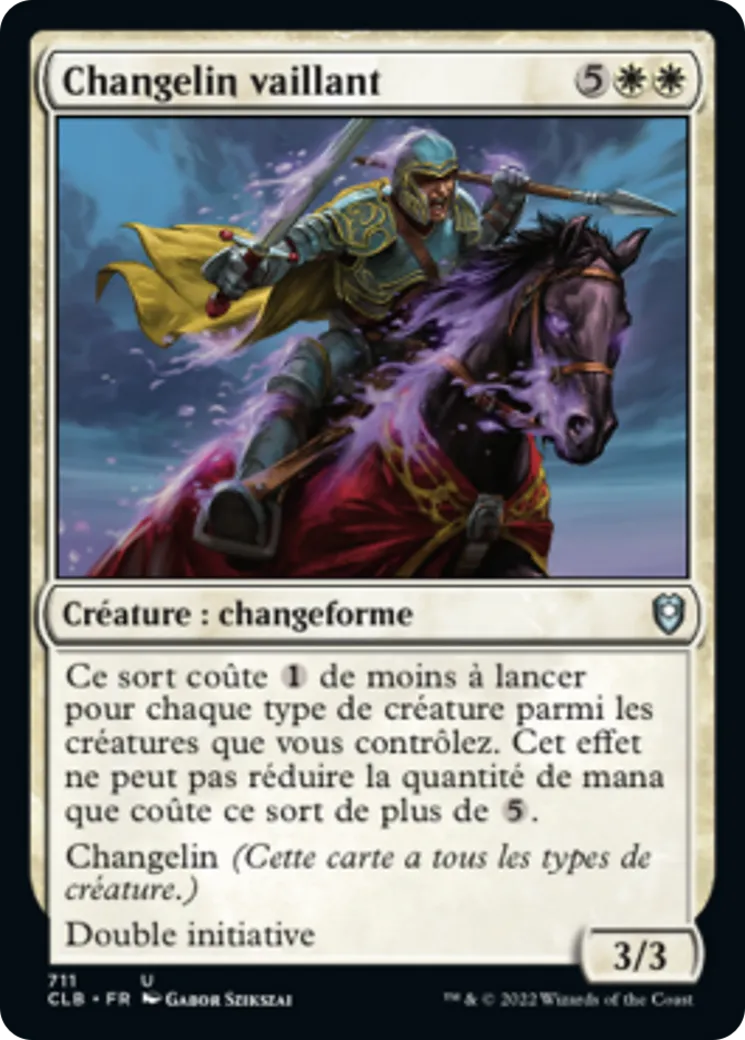 Changelin vaillant from Commander Legends: Battle for Baldur's Gate - Magic: The Gathering