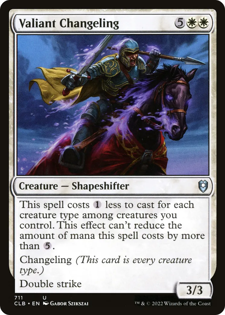 Valiant Changeling — Commander Legends: Battle for Baldur's Gate — Magic: The Gathering