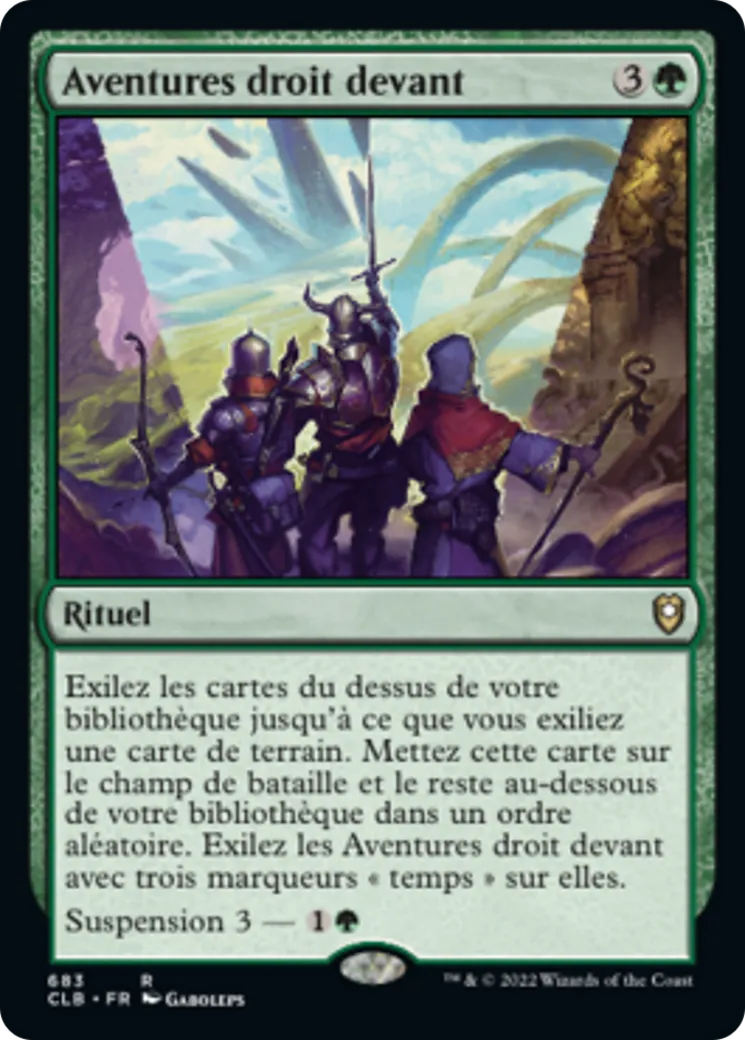 Aventures droit devant — Commander Legends: Battle for Baldur's Gate — Magic: The Gathering