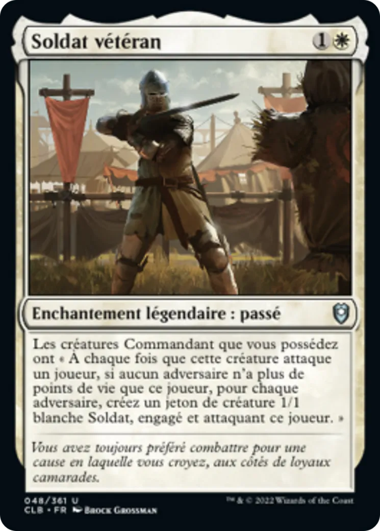 Soldat vétéran — Commander Legends: Battle for Baldur's Gate — Magic: The Gathering