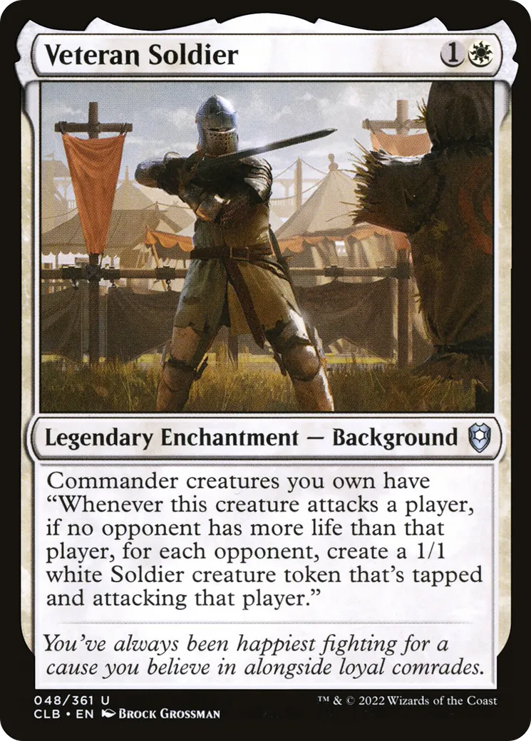 Soldat vétéran — Commander Legends: Battle for Baldur's Gate — Magic: The Gathering