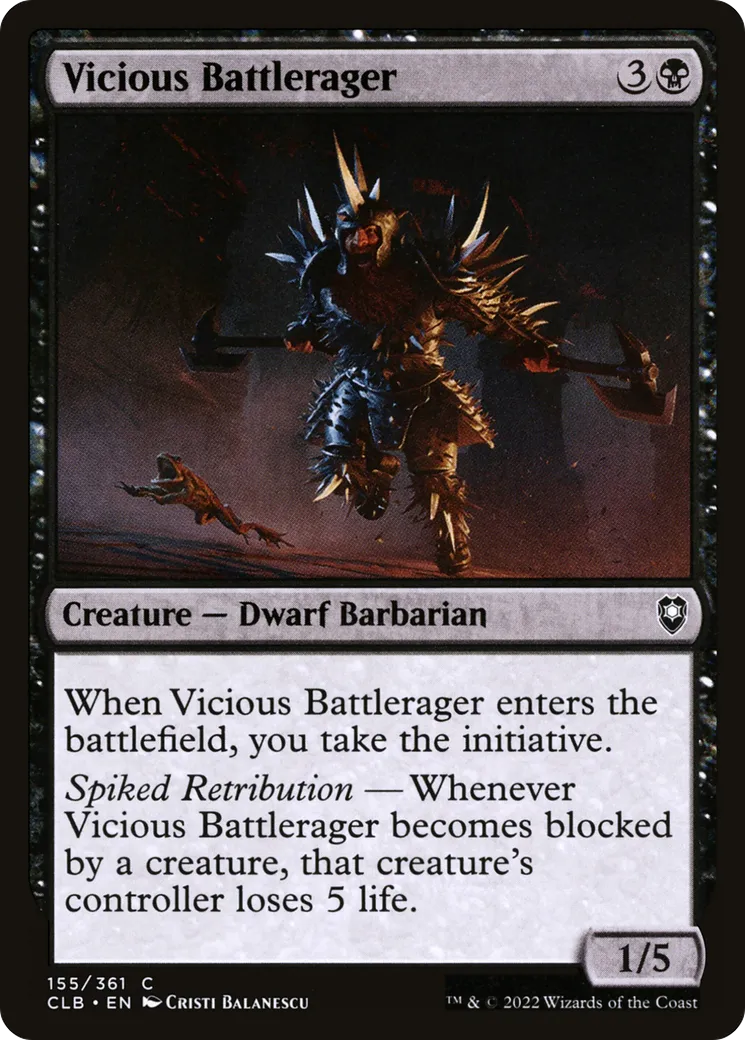 Vicious Battlerager — Commander Legends: Battle for Baldur's Gate — Magic: The Gathering
