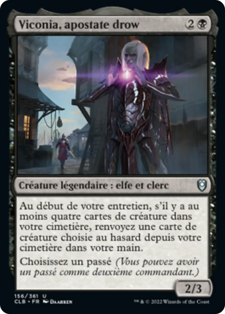 Viconia, apostate drow — Commander Legends: Battle for Baldur's Gate — Magic: The Gathering
