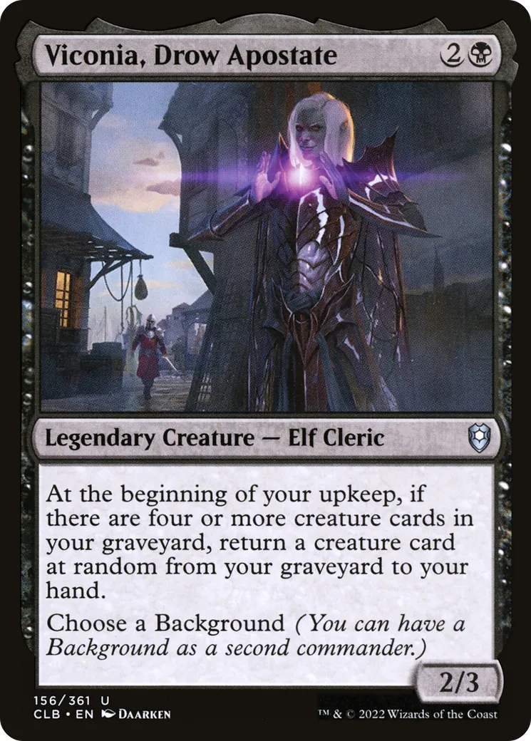 Viconia, Drow Apostate — Commander Legends: Battle for Baldur's Gate — Magic: The Gathering
