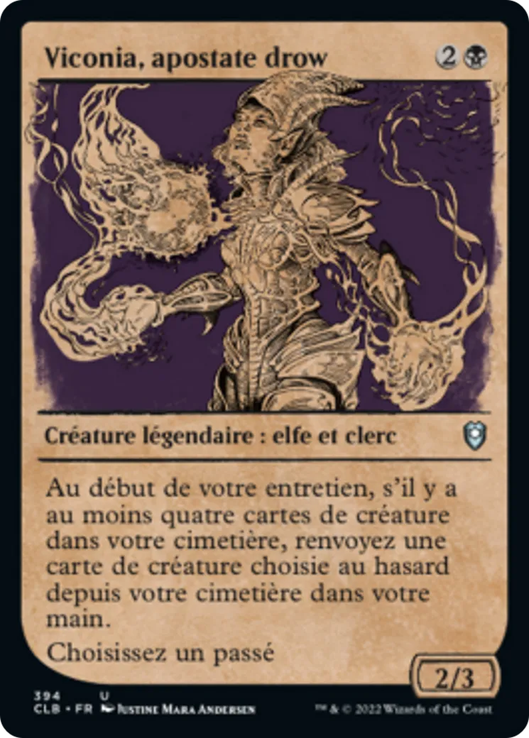 Viconia, apostate drow — Commander Legends: Battle for Baldur's Gate — Magic: The Gathering