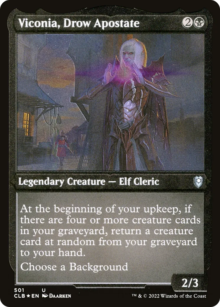 Viconia, apostate drow — Commander Legends: Battle for Baldur's Gate — Magic: The Gathering