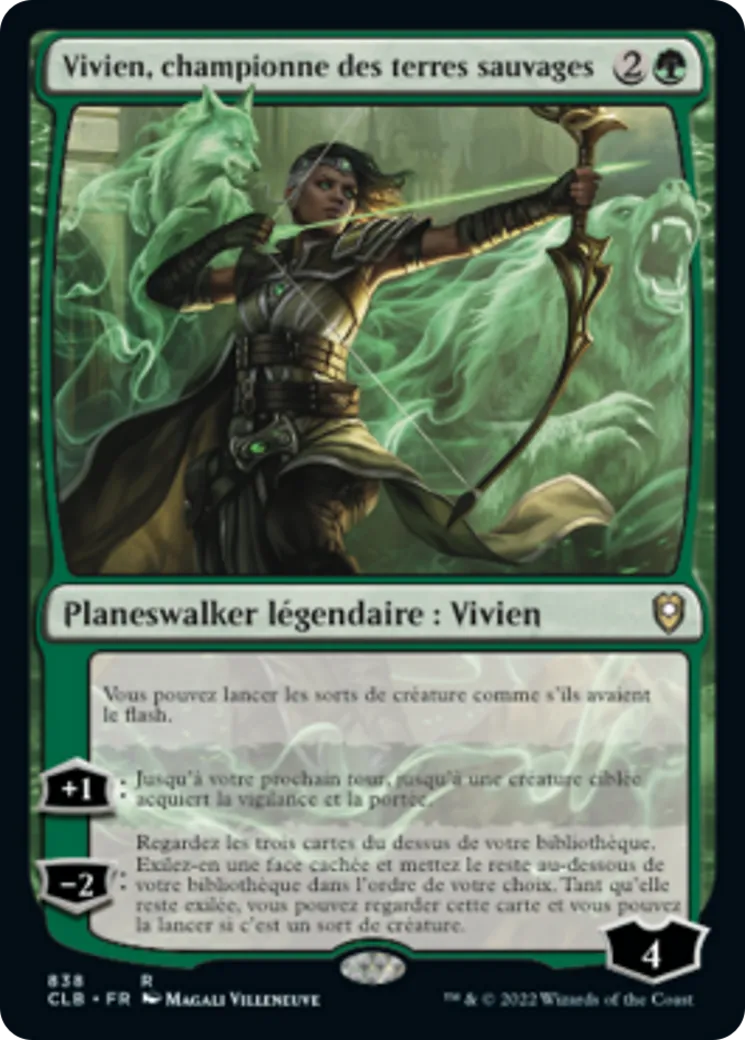 Vivien, championne des terres sauvages — Commander Legends: Battle for Baldur's Gate — Magic: The Gathering