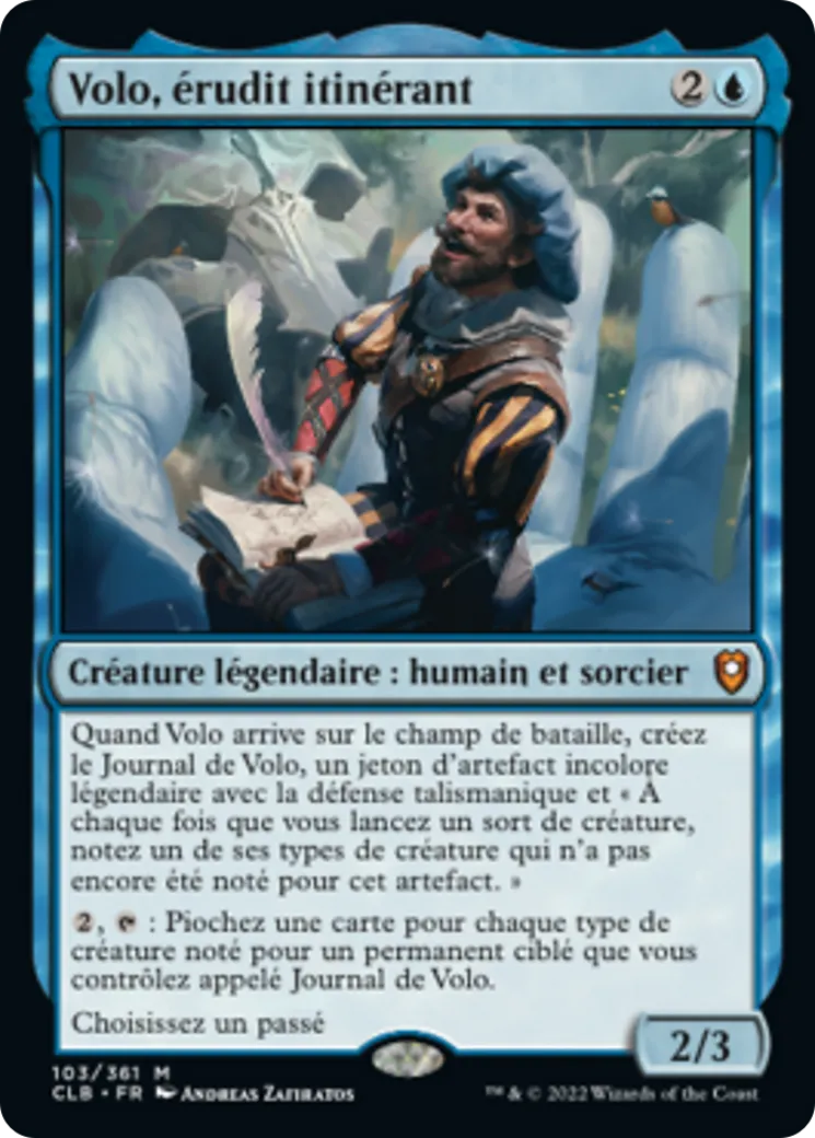 Volo, érudit itinérant — Commander Legends: Battle for Baldur's Gate — Magic: The Gathering