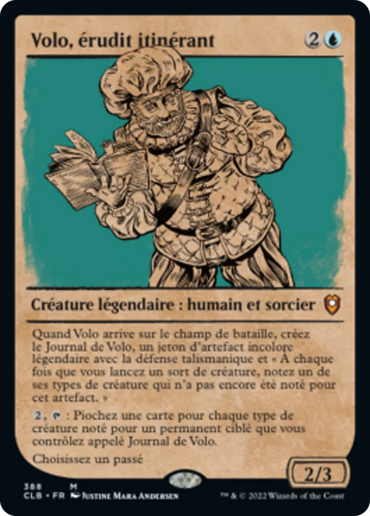 Volo, érudit itinérant — Commander Legends: Battle for Baldur's Gate — Magic: The Gathering