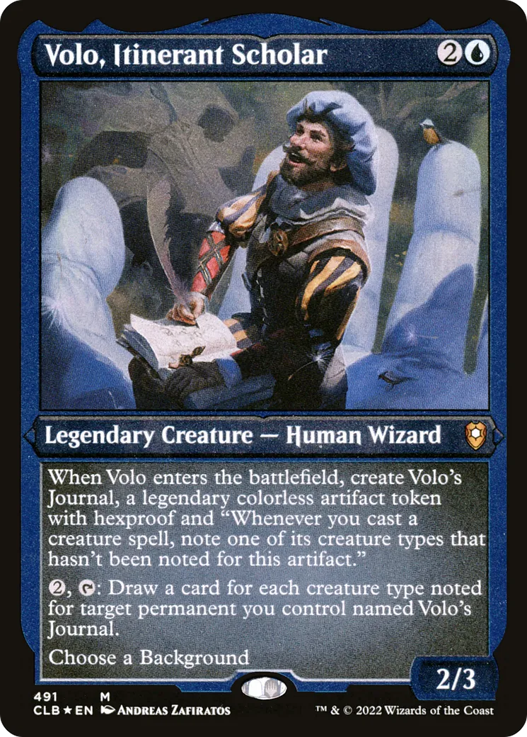 Volo, érudit itinérant — Commander Legends: Battle for Baldur's Gate — Magic: The Gathering