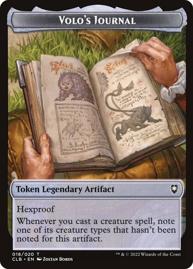 Volo's Journal — Commander Legends: Battle for Baldur's Gate — Magic: The Gathering