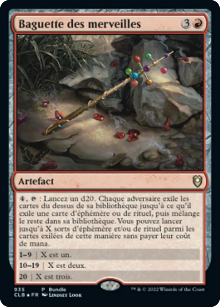 Baguette des merveilles — Commander Legends: Battle for Baldur's Gate — Magic: The Gathering