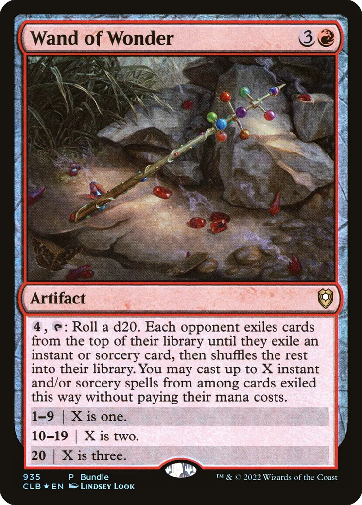 Wand of Wonder — Commander Legends: Battle for Baldur's Gate — Magic: The Gathering