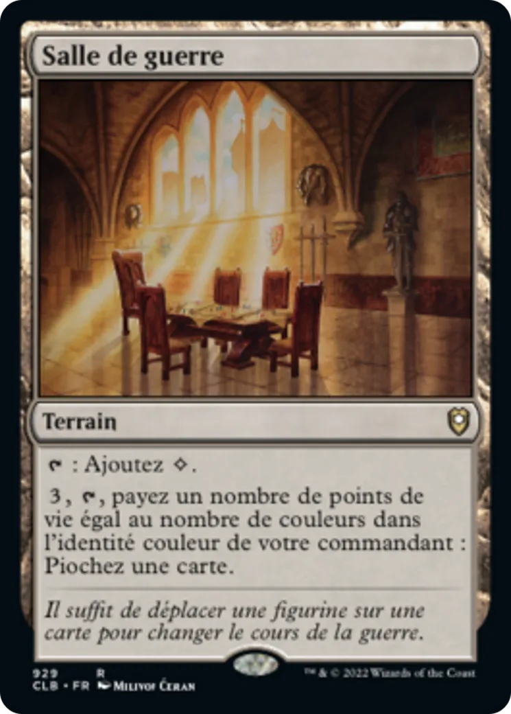 Salle de guerre — Commander Legends: Battle for Baldur's Gate — Magic: The Gathering
