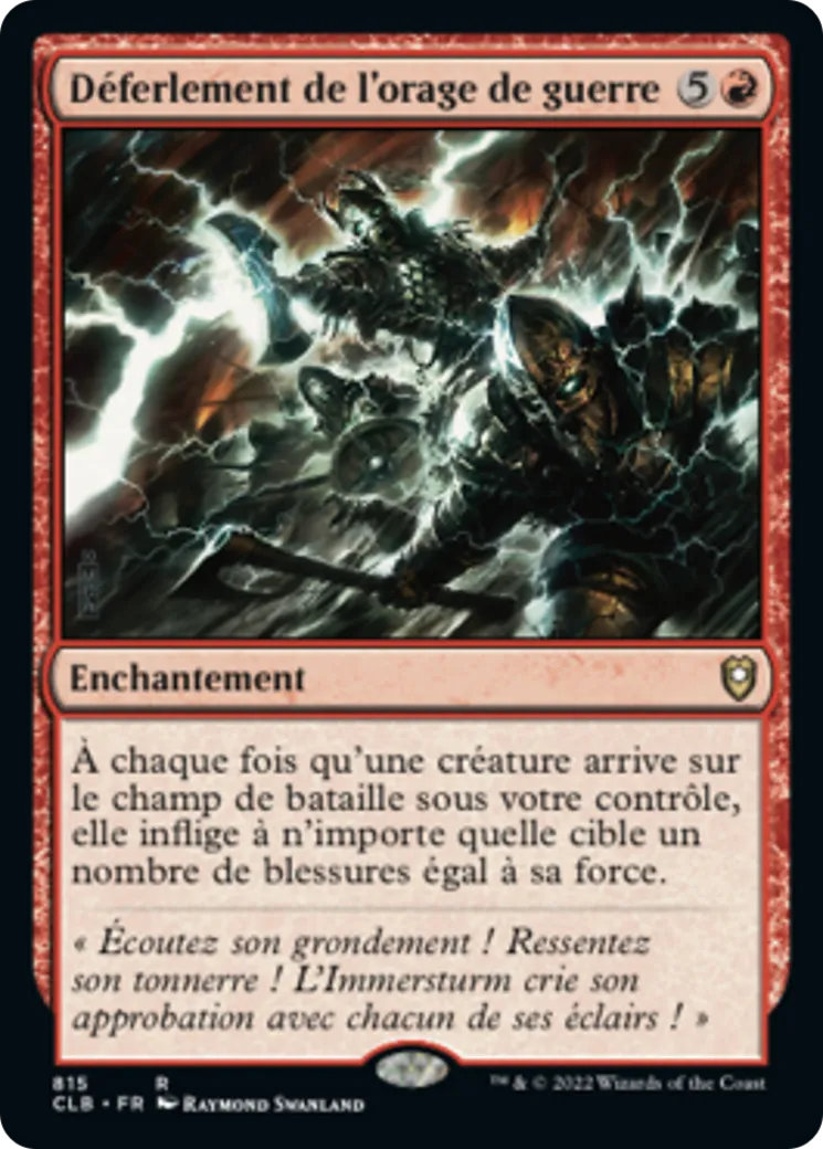 Déferlement de l'orage de guerre — Commander Legends: Battle for Baldur's Gate — Magic: The Gathering