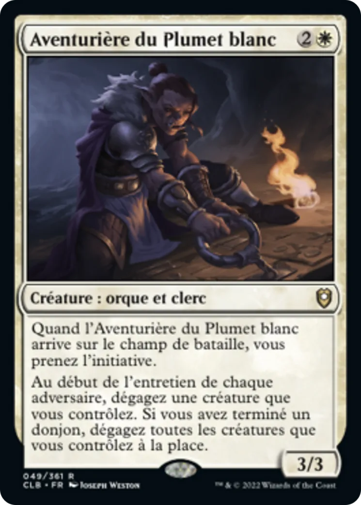Aventurière du Plumet blanc — Commander Legends: Battle for Baldur's Gate — Magic: The Gathering