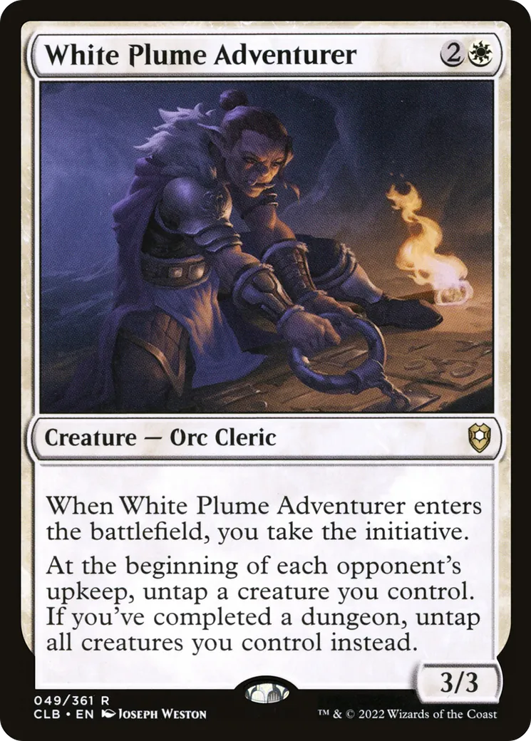White Plume Adventurer — Commander Legends: Battle for Baldur's Gate — Magic: The Gathering