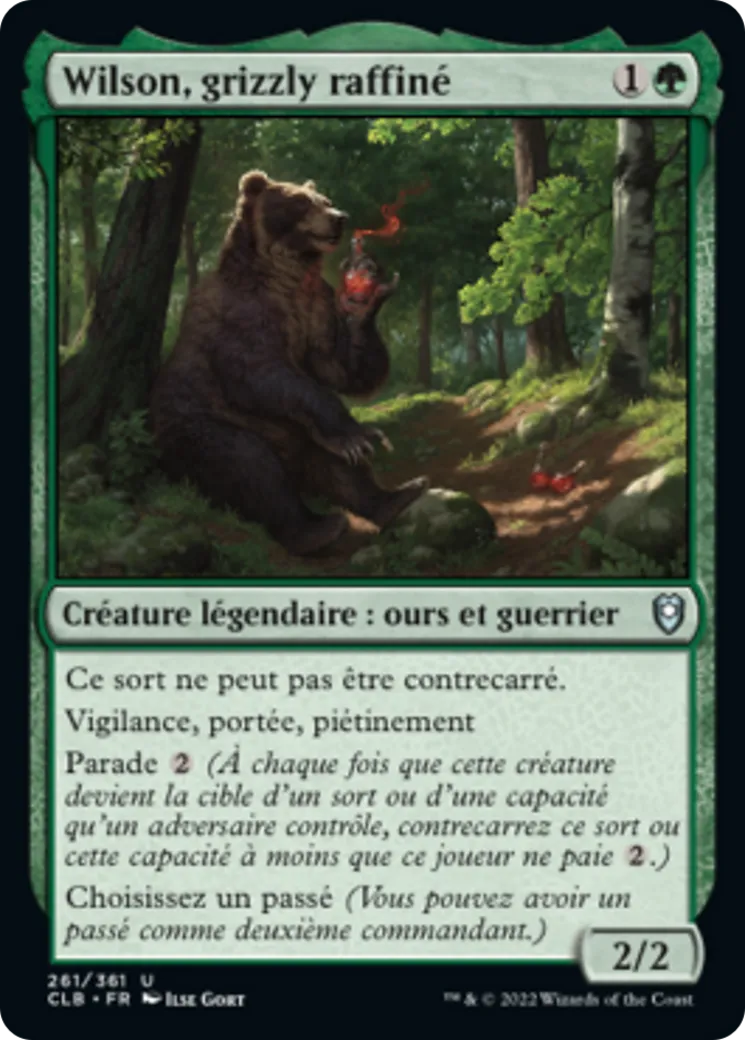 Wilson, grizzly raffiné — Commander Legends: Battle for Baldur's Gate — Magic: The Gathering