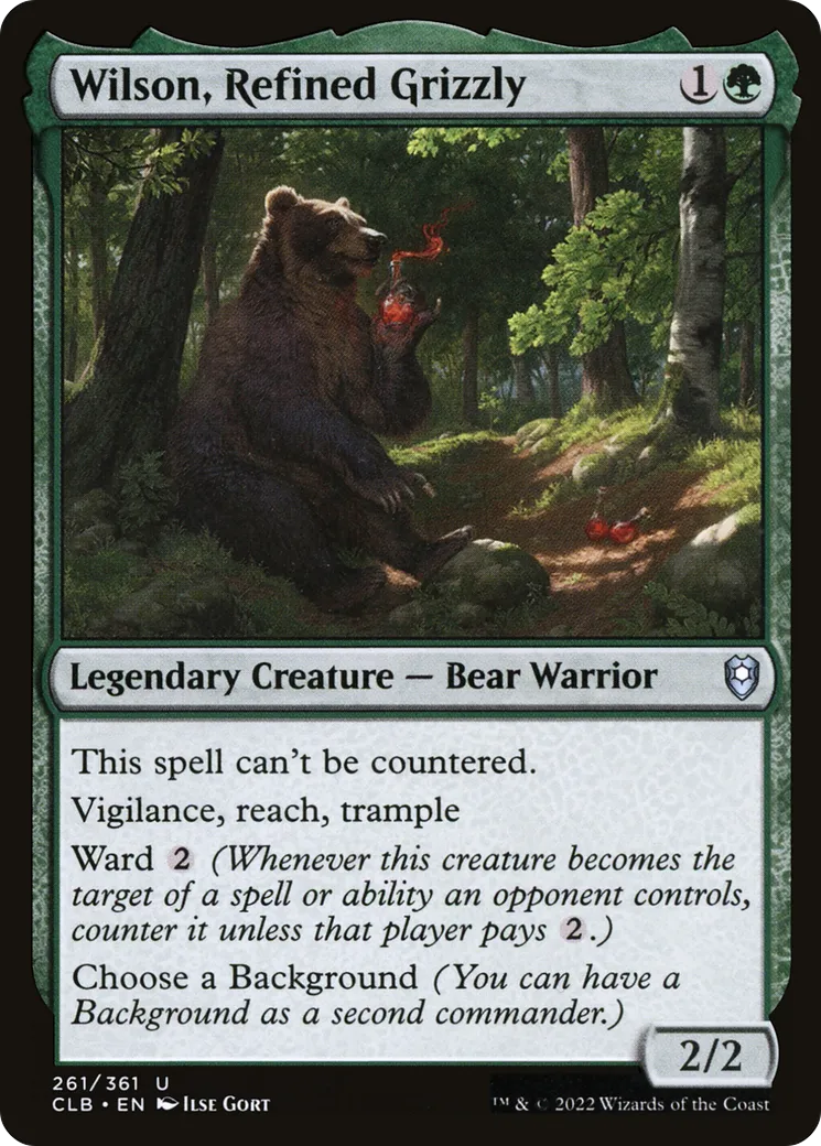 Wilson, grizzly raffiné — Commander Legends: Battle for Baldur's Gate — Magic: The Gathering