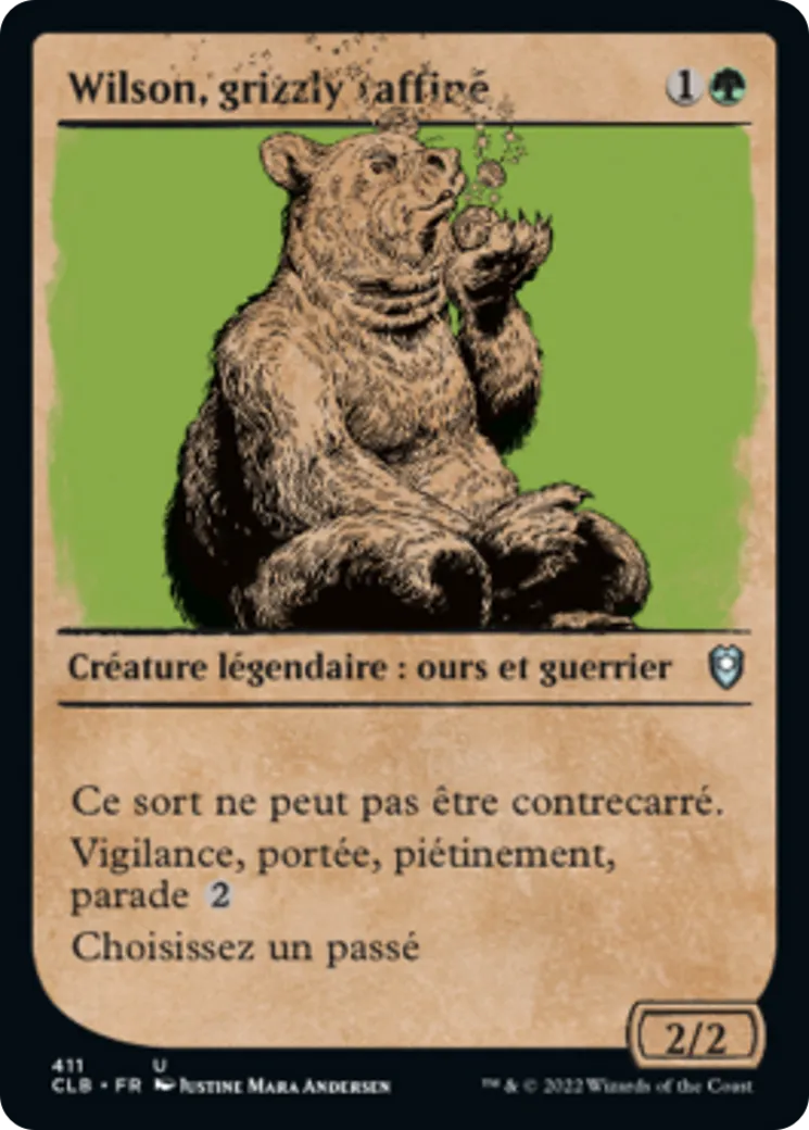 Wilson, grizzly raffiné — Commander Legends: Battle for Baldur's Gate — Magic: The Gathering
