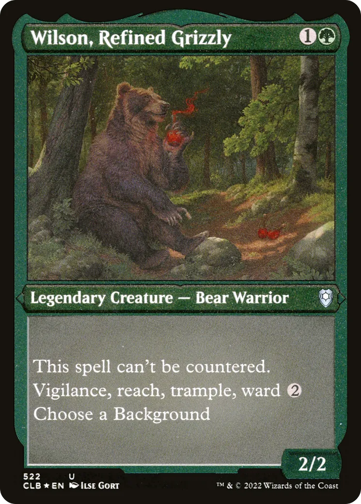 Wilson, grizzly raffiné — Commander Legends: Battle for Baldur's Gate — Magic: The Gathering