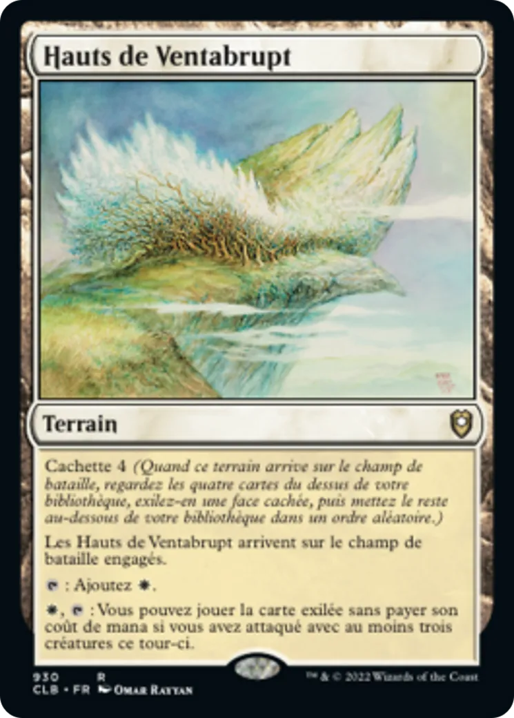Hauts de Ventabrupt — Commander Legends: Battle for Baldur's Gate — Magic: The Gathering