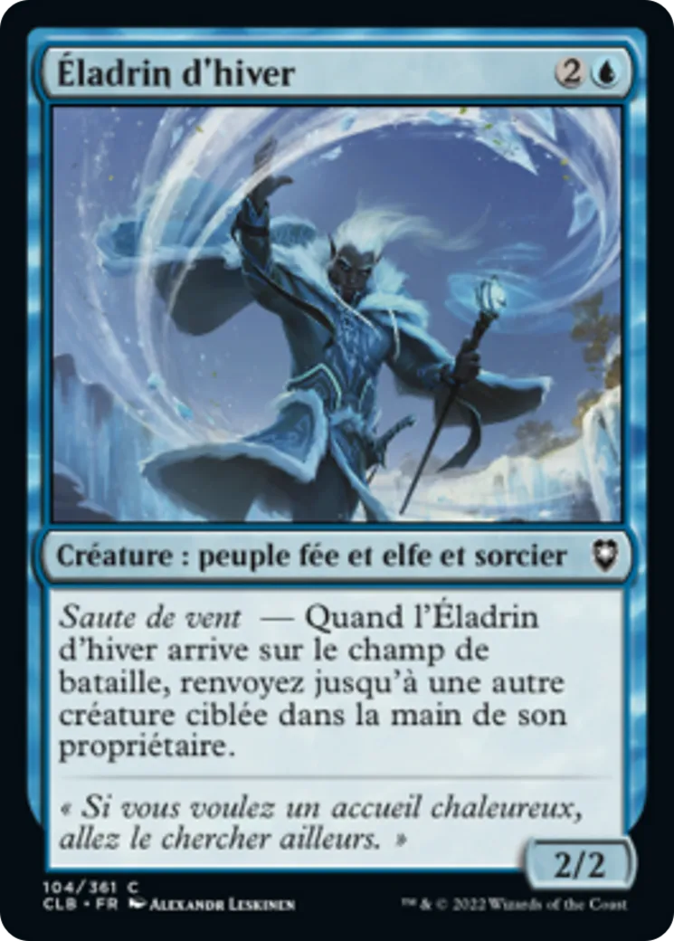 Éladrin d'hiver — Commander Legends: Battle for Baldur's Gate — Magic: The Gathering