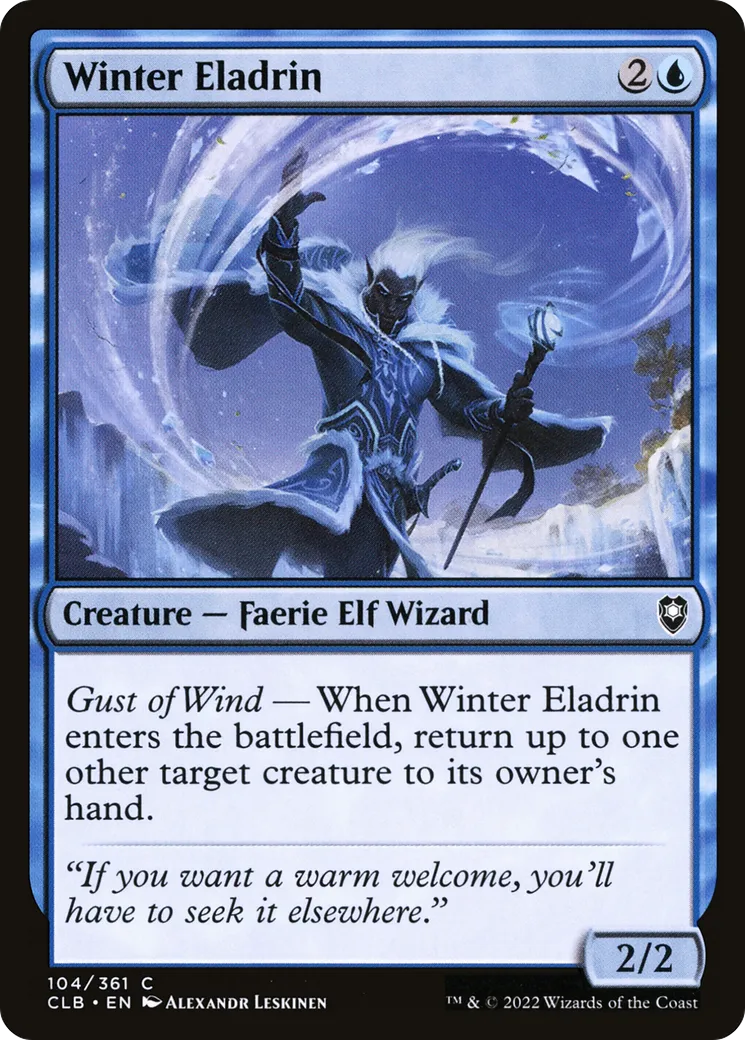 Winter Eladrin from Commander Legends: Battle for Baldur's Gate - Magic: The Gathering