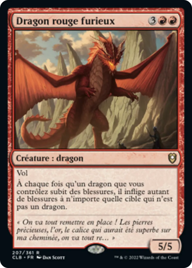 Dragon rouge furieux — Commander Legends: Battle for Baldur's Gate — Magic: The Gathering