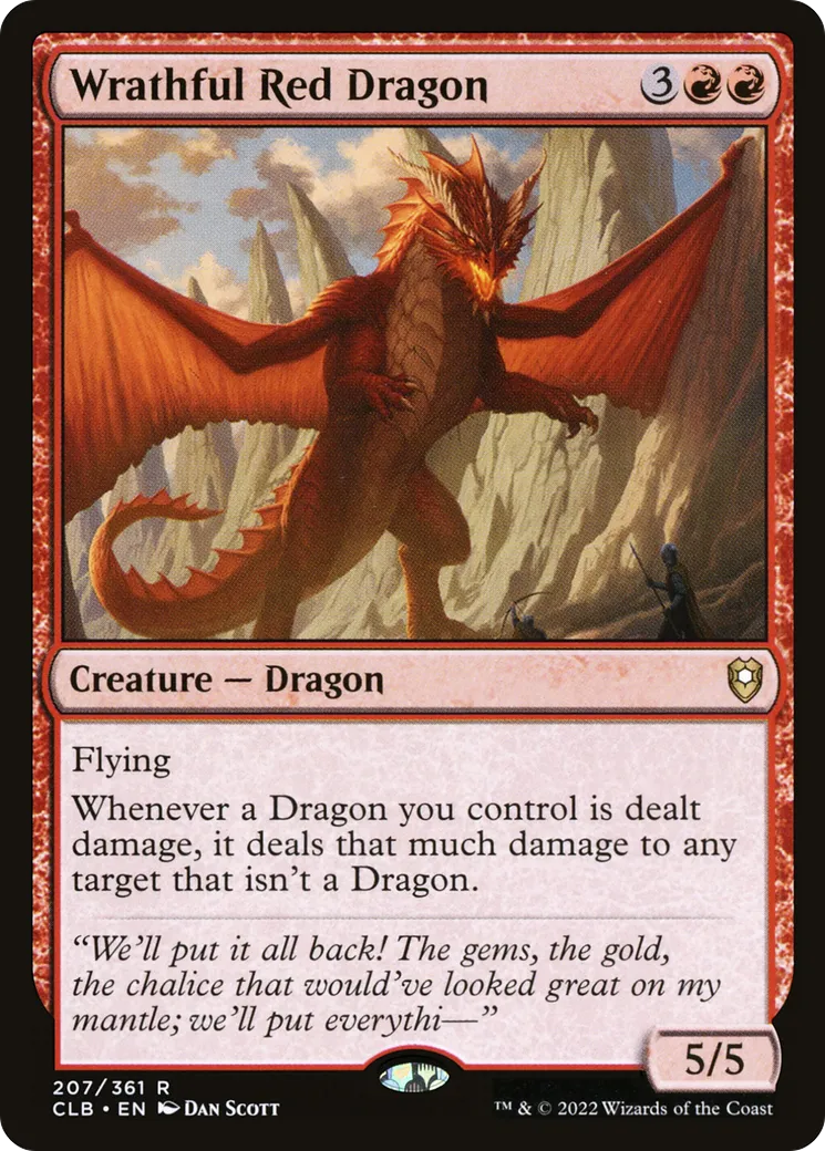 Wrathful Red Dragon — Commander Legends: Battle for Baldur's Gate — Magic: The Gathering