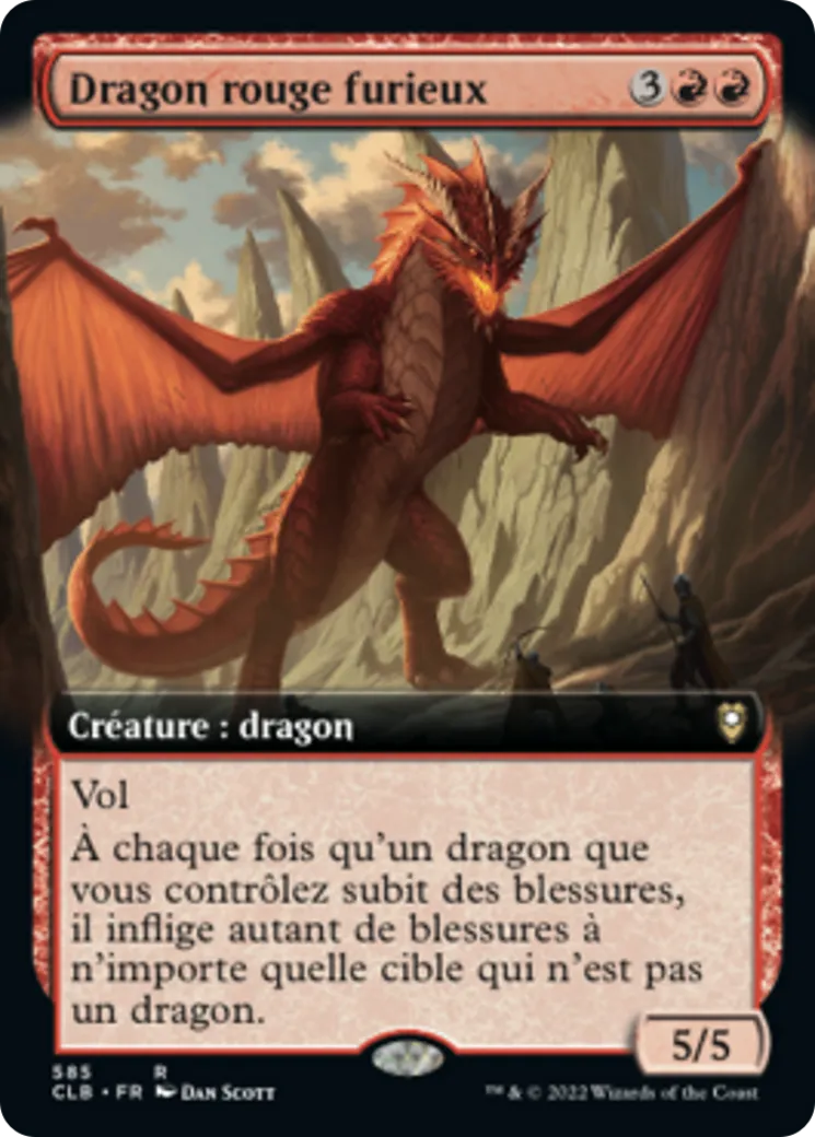 Dragon rouge furieux from Commander Legends: Battle for Baldur's Gate - Magic: The Gathering