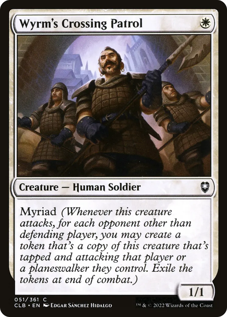 Wyrm's Crossing Patrol from Commander Legends: Battle for Baldur's Gate - Magic: The Gathering