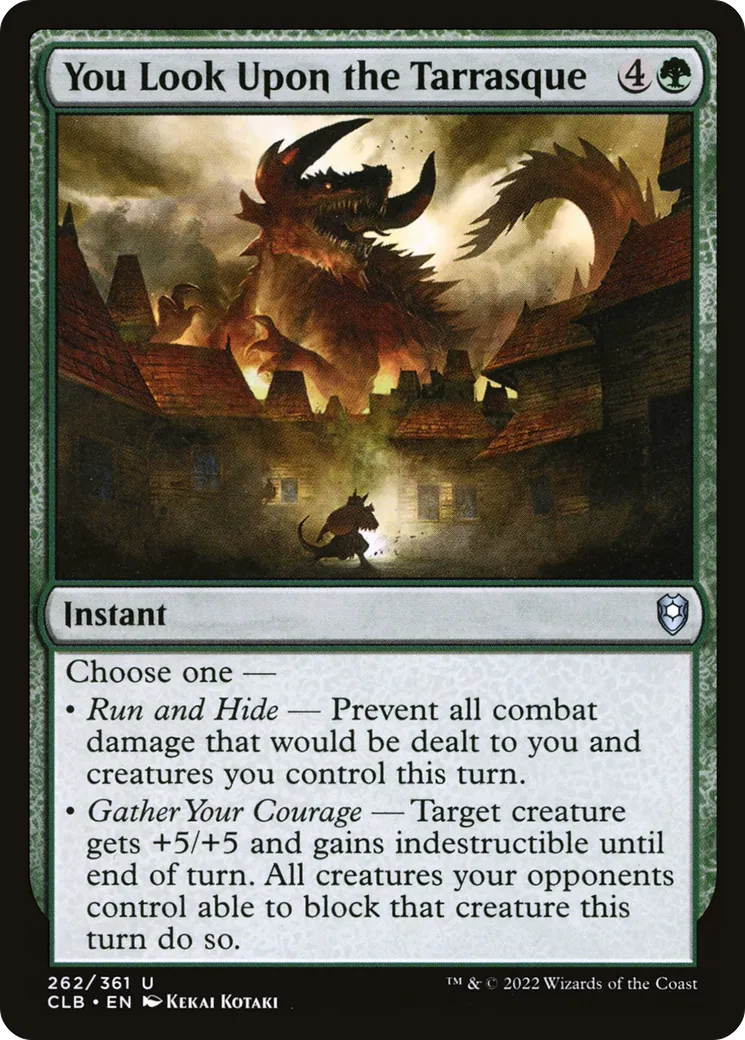 Vous regardez la tarasque — Commander Legends: Battle for Baldur's Gate — Magic: The Gathering