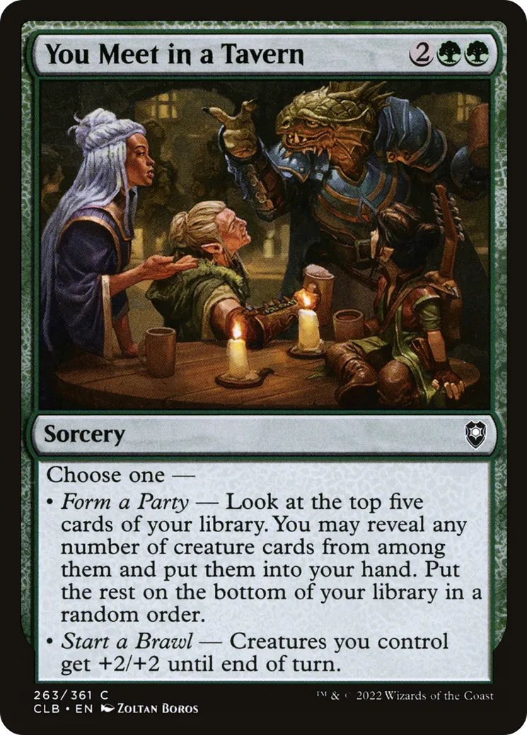 You Meet in a Tavern — Commander Legends: Battle for Baldur's Gate — Magic: The Gathering