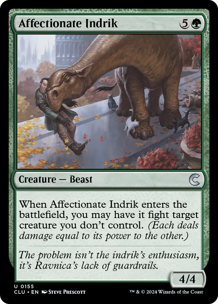 Affectionate Indrik — Ravnica: Clue Edition — Magic: The Gathering