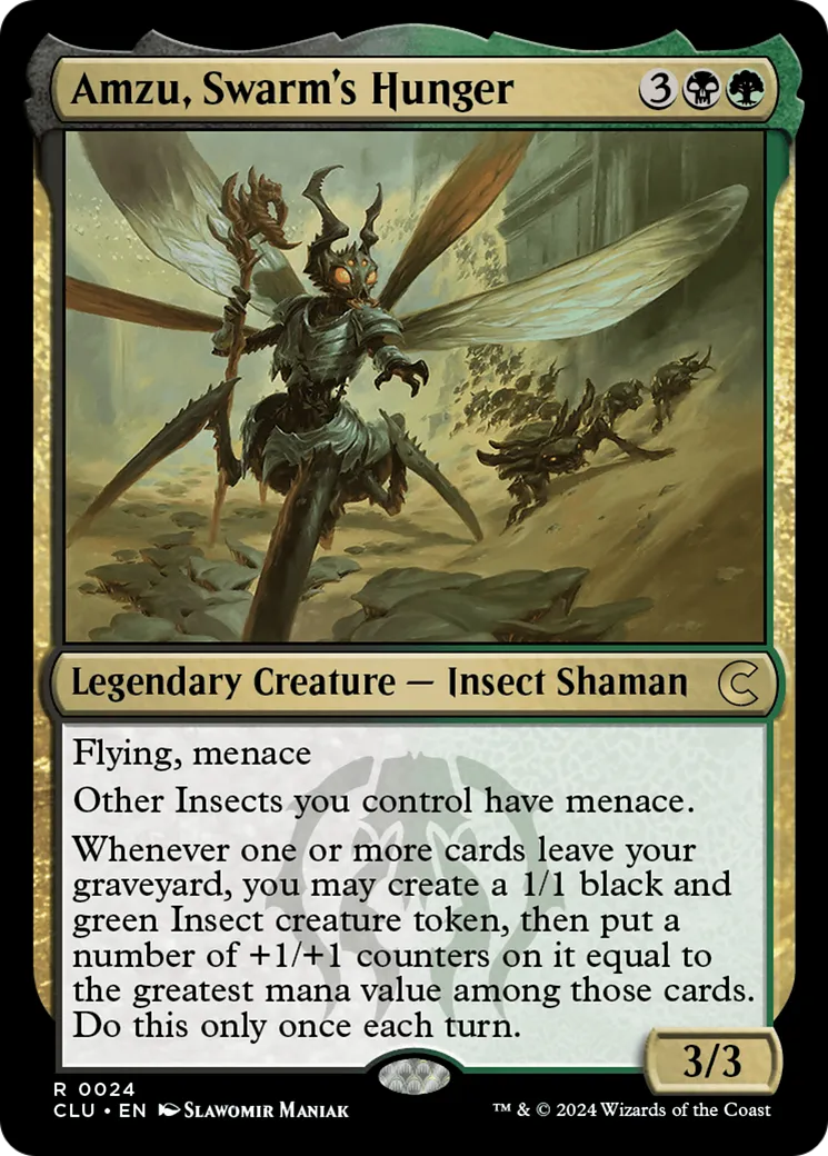 Amzu, Swarm's Hunger — Ravnica: Clue Edition — Magic: The Gathering