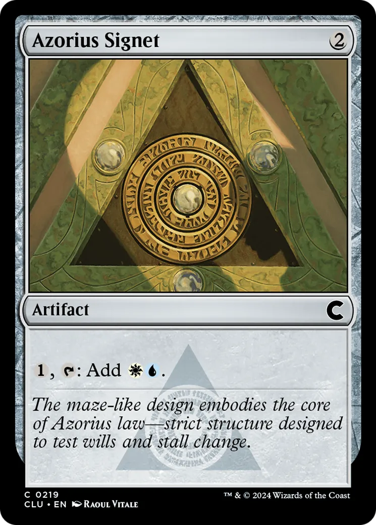 Azorius Signet — Ravnica: Clue Edition — Magic: The Gathering