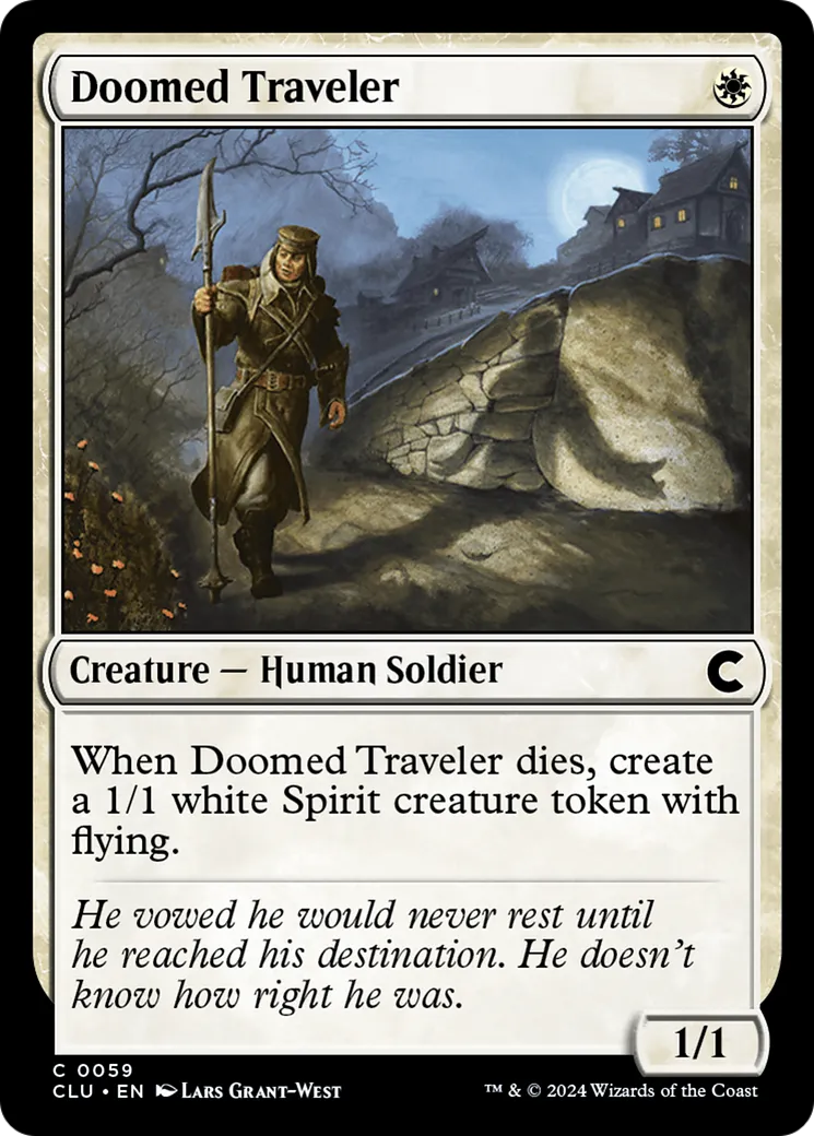Doomed Traveler — Ravnica: Clue Edition — Magic: The Gathering