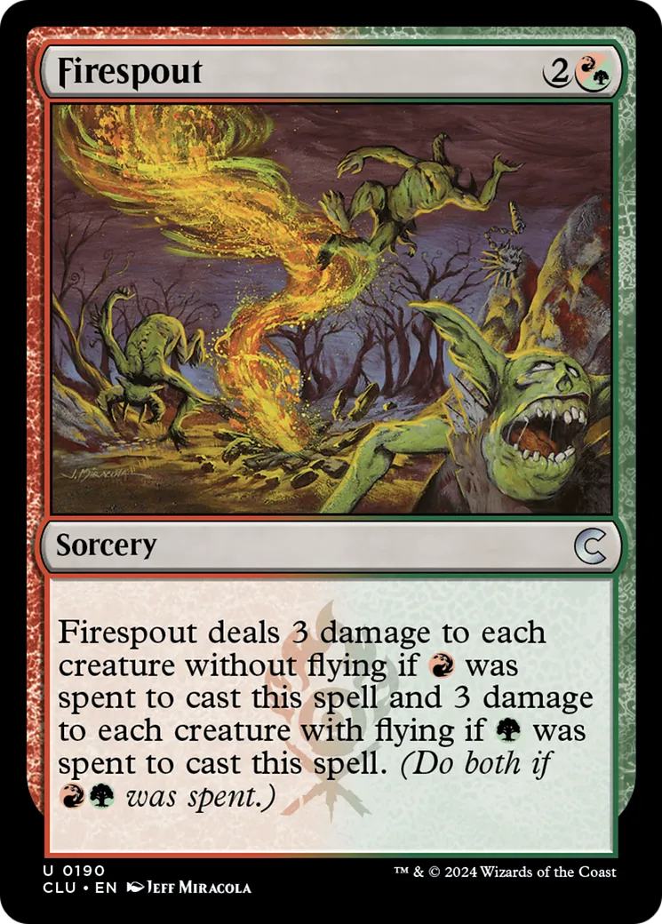 Trombe de feu — Ravnica: Clue Edition — Magic: The Gathering