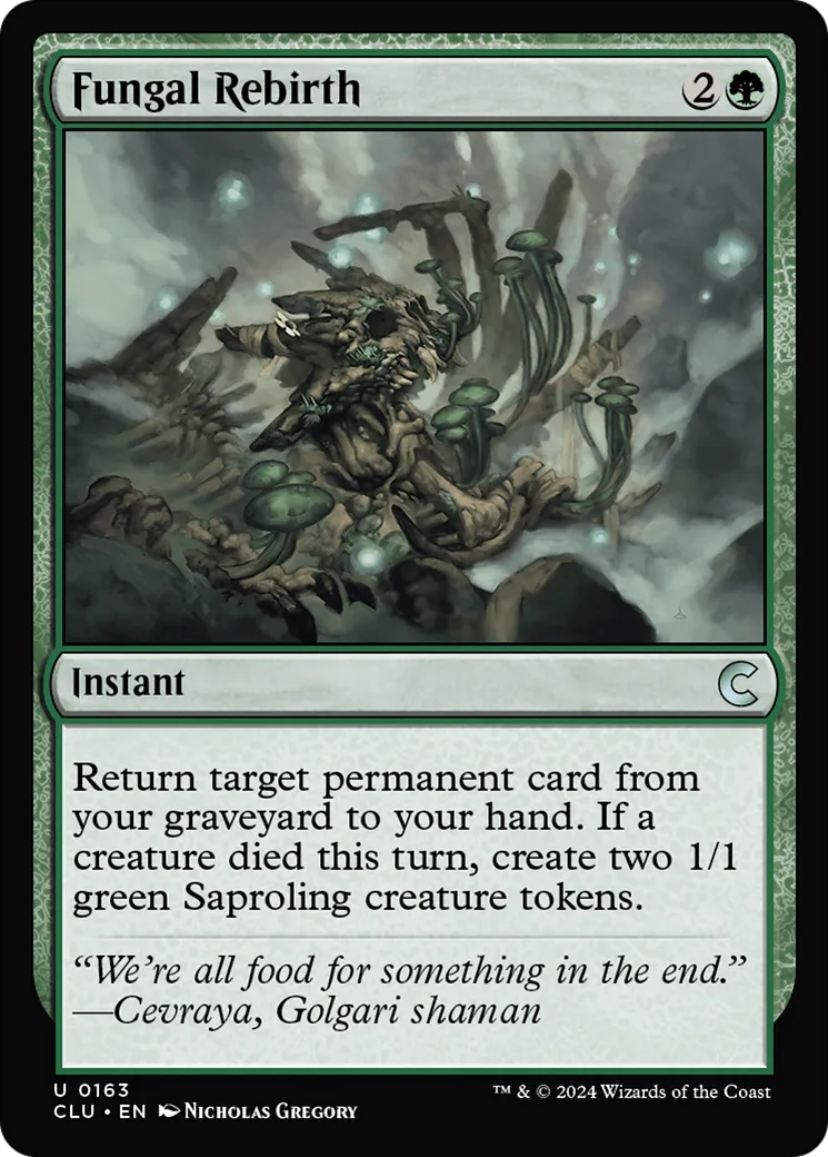 Fungal Rebirth — Ravnica: Clue Edition — Magic: The Gathering