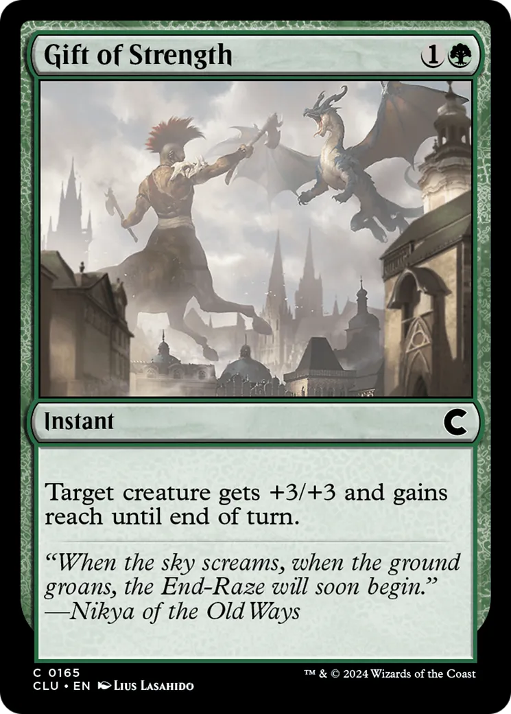 Gift of Strength — Ravnica: Clue Edition — Magic: The Gathering