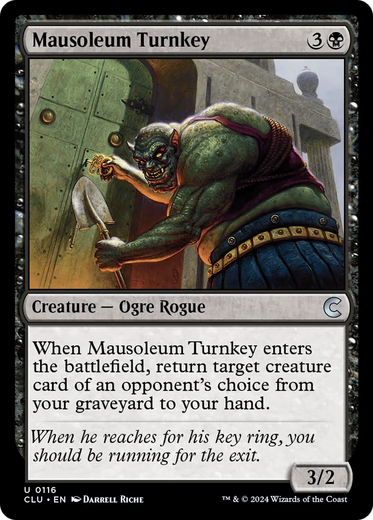 Geôlier de mausolée — Ravnica: Clue Edition — Magic: The Gathering