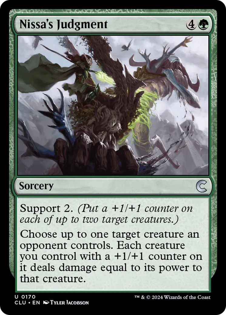 Nissa's Judgment — Ravnica: Clue Edition — Magic: The Gathering