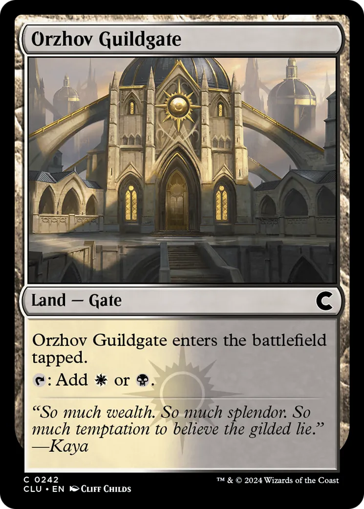 Porte de la guilde d'Orzhov — Ravnica: Clue Edition — Magic: The Gathering