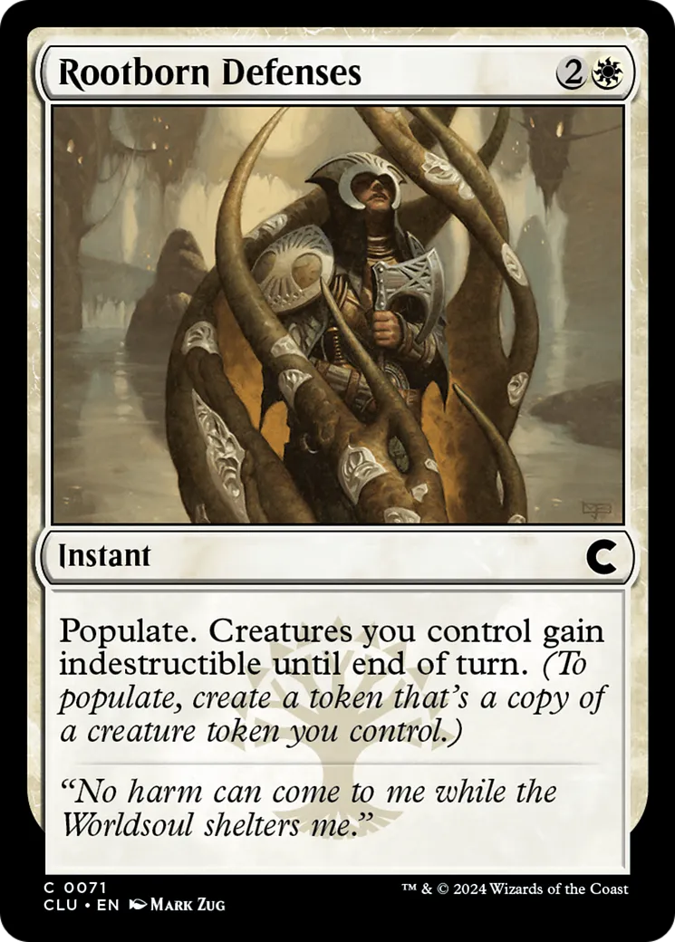 Défenses nées des racines — Ravnica: Clue Edition — Magic: The Gathering