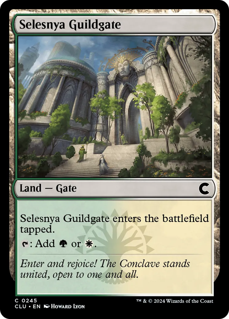 Selesnya Guildgate — Ravnica: Clue Edition — Magic: The Gathering