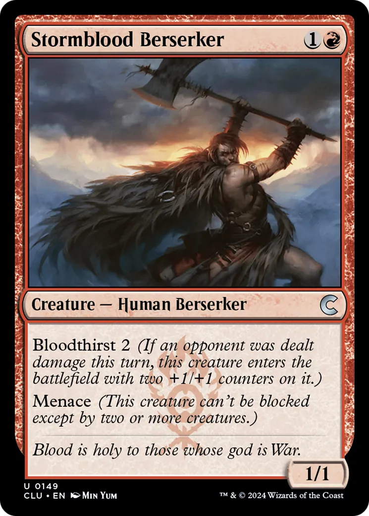 Stormblood Berserker — Ravnica: Clue Edition — Magic: The Gathering