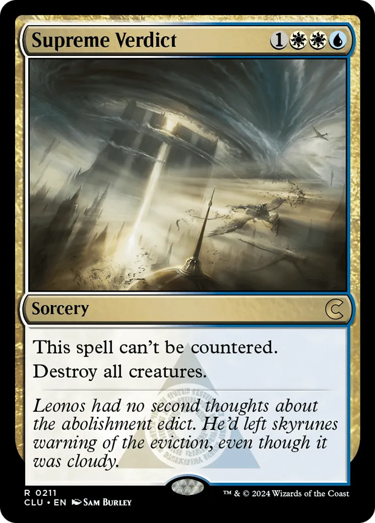Supreme Verdict — Ravnica: Clue Edition — Magic: The Gathering